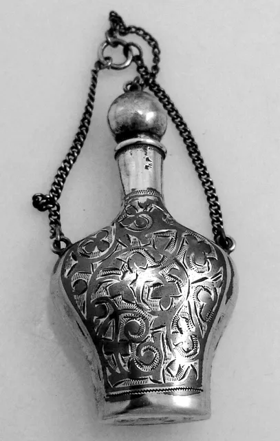 Russian Niello Scent Bottle 1890