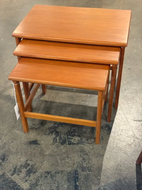 Vintage Danish Nesting Tables (Set of 3)