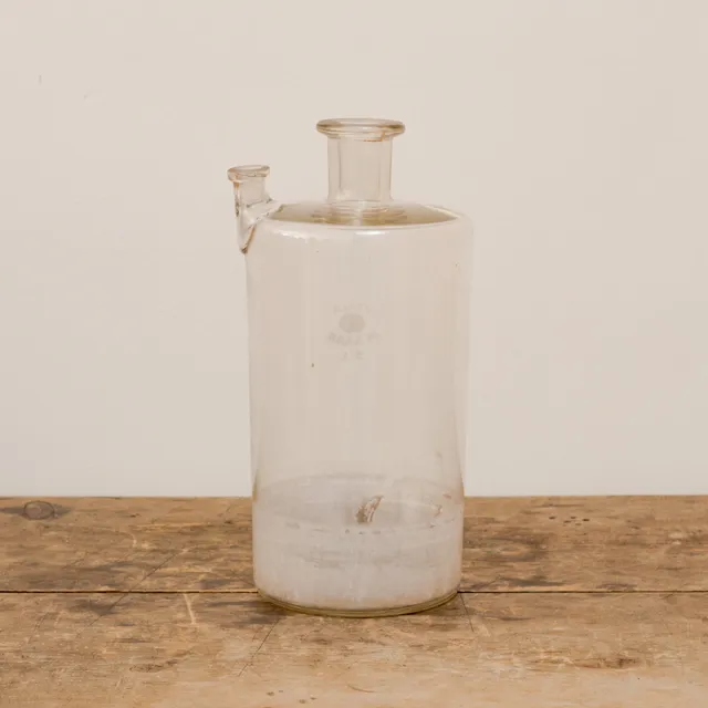 Vintage Lab Glass Beaker With Spout