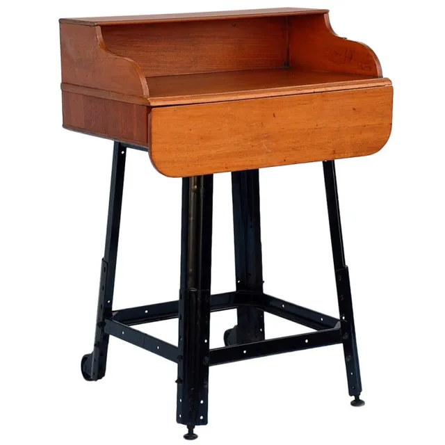 Adjustable Oak Writing Table or Desk