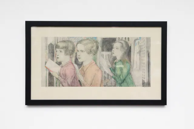 Jan Toorop "The Sacrifice" Framed Print,1926