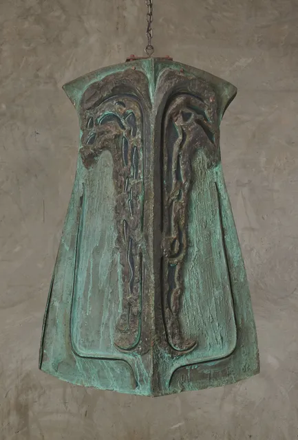 IMPORTANT DE WAIN VALENTINE MONUMENTAL HANGING LANTERN, USA 1962