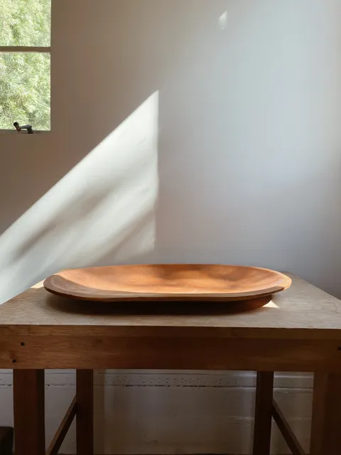 Large Vintage Wood Tray