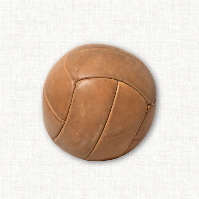 Vintage Leather Medicine Ball