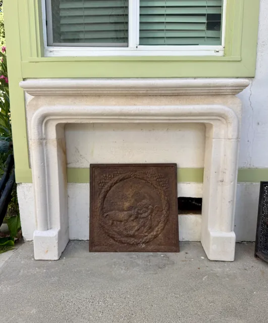 Antique Limestone Fireplace FPAN.1249