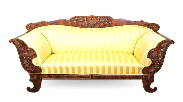 Stately Eagles of Biedermeier Sofa