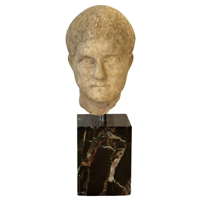Renaissance Marble Bust of a Man – 15th Century Italian Sculpture