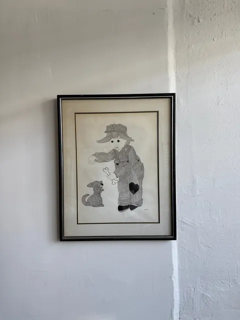 1980’s Milton Davis Original Indian Ink Drawing