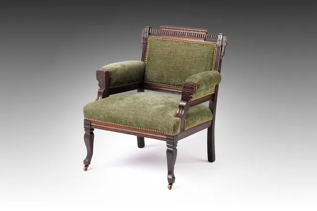 The Juniper Crest | Antique Eastlake Armchair