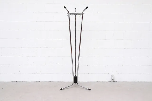 Mid-Century Tubax (attr) Industrial Coat Rack