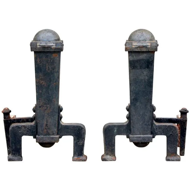 Pair of Arts & Crafts Andirons