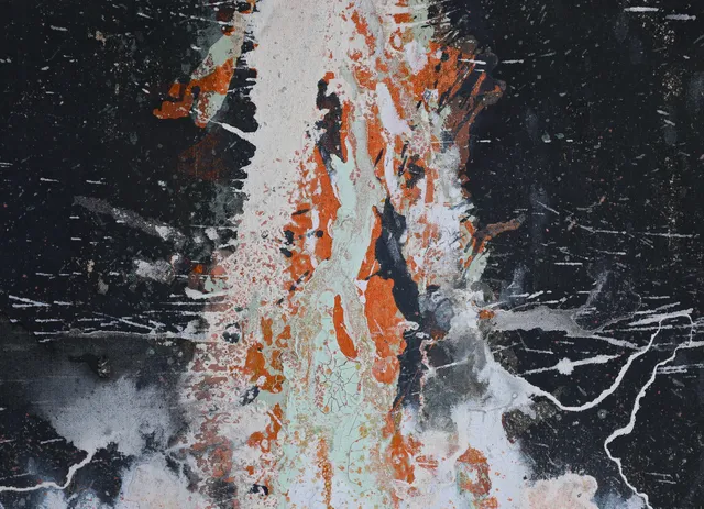Andy Wing Untitled Mixed-Media Painting, 1965