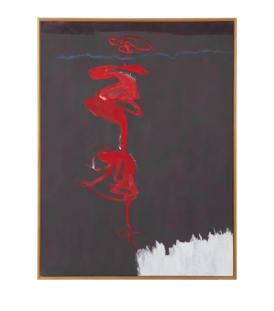 "Infinity Field, Torino Series V, Number 1" by Theodoros Stamos – 1987–88 Original Acrylic on Canvas, Framed Abstract Expressionist Masterpiece