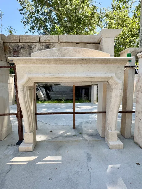 Antique Limestone Fireplace FPAN.1250