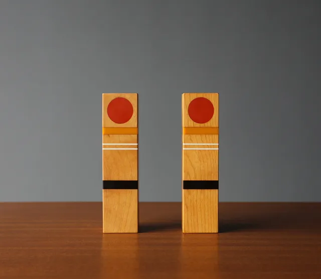 Robert McKeown Handcrafted Salt & Pepper Shakers, California, 1976