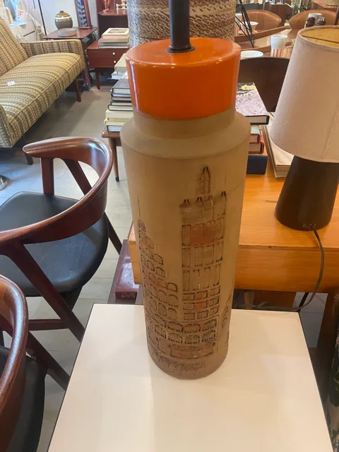 Aldo Londi for Bitossi ceramic lamp