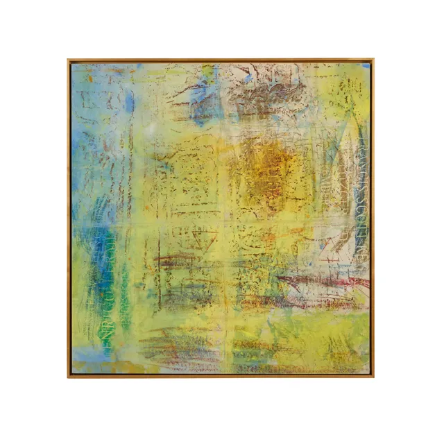 Mixed Media on Canvas by Scott Covert – Signed Contemporary American Artwork in Artist Frame
