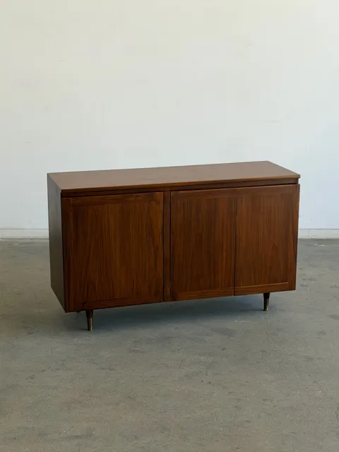 1960s Custom Walnut Credenza