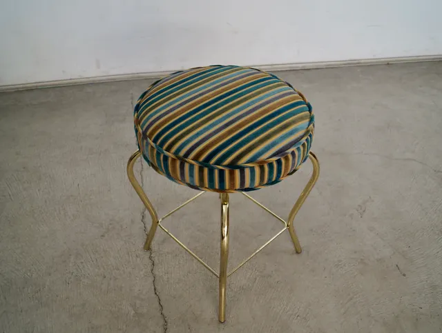 1960’s Hollywood Regency Vanity Stool