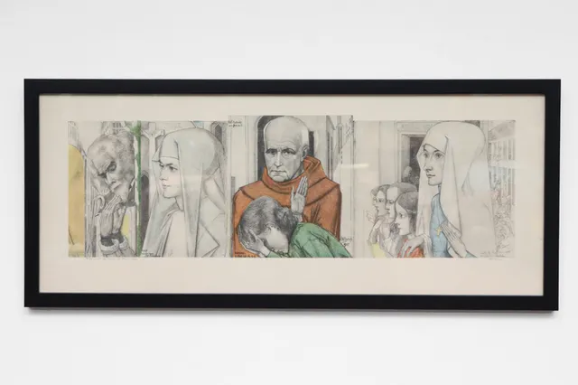 Jan Toorop "The Sacrifice" Framed Print, 1926