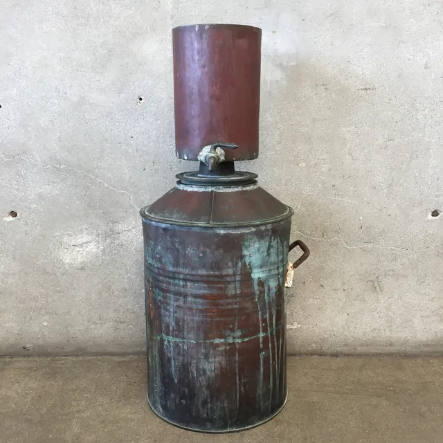 Vintage Copper Moonshine Whisky Still