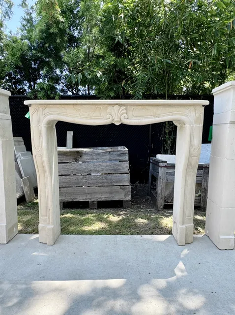 Antique Limestone Fireplace FPAN.1212