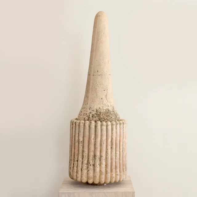 Monumental Brutalist Terracotta Sculpture