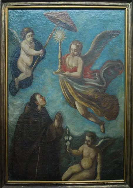 St. Benedictine of Sienna- IHS Jesus Savior of Man