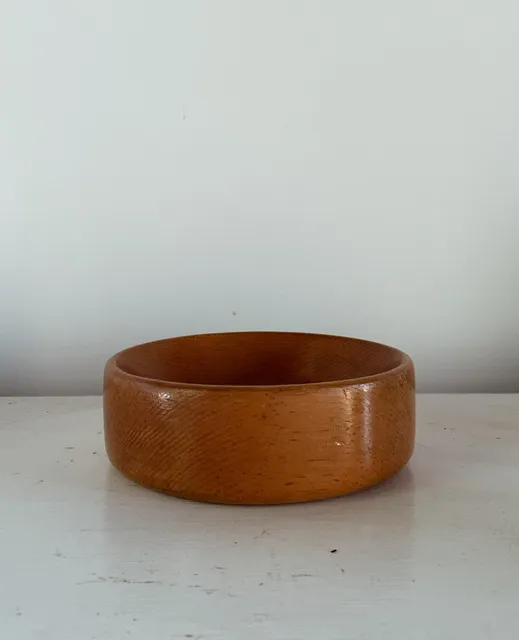 Vintage Turned Wood Bowl
