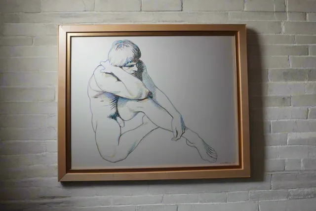 Wade Reynolds, Mixed-Media Male Nude AP2010