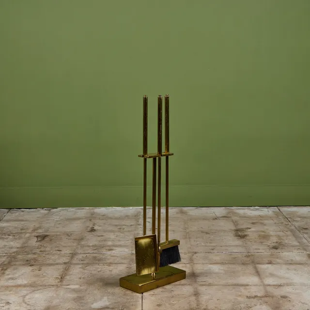 Brass Fireplace Tool Set