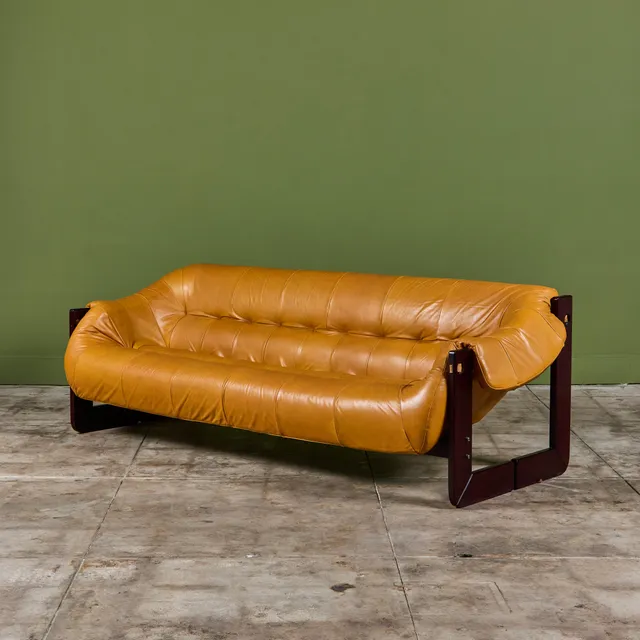 Percival Lafer MP-97 Leather Sofa