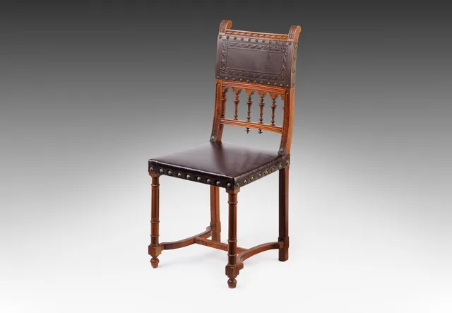 The Lost Spindle | Antique Renaissance Revival Side Chair