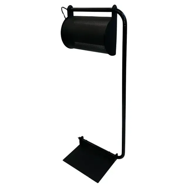 Black Post-Modern Floor Lamp by Ron Rezek