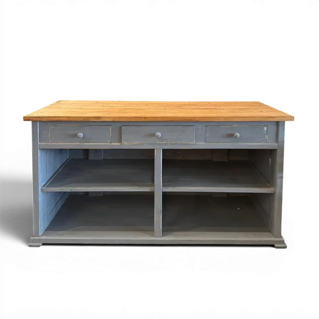 1950's Vintage Counter with Wooden Pulls