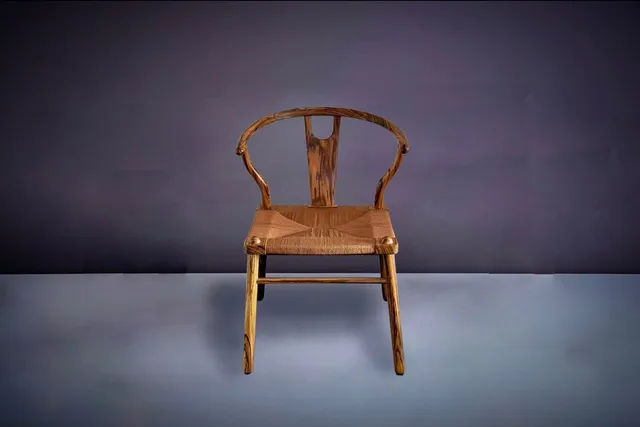 Vintage Wenge Wishbone Dining Chairs