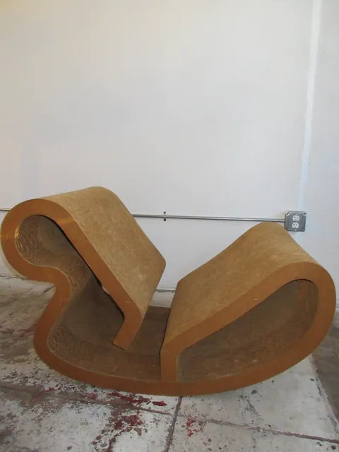 1970s Frank Gehry Easy Edges Body Contour Rocker Chair